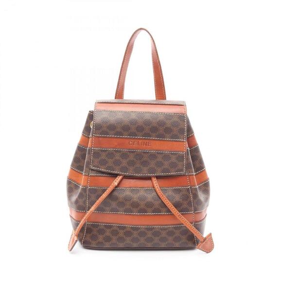 CELINE Brown Leather Backpack - Picture 1 of 11